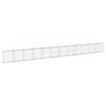 Miniatyrbillede 6 af 8: vidaXL gabionkurv med cover 1200x50x100 cm galvaniseret jern
