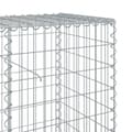 Miniatyrbillede 7 af 8: vidaXL gabionkurv med cover 1200x50x100 cm galvaniseret jern