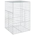 Miniatyrbilde 3 av 8: vidaXL Gabionkurv med deksel 100x100x150 cm galvanisert jern