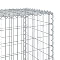 Miniatyrbillede 7 af 8: vidaXL gabionkurv med cover 700x50x150 cm galvaniseret jern