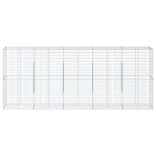 vidaXL Kivikori katolla 500x50x200 cm galvanoitu rauta