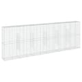Miniatyrbilde 3 av 8: vidaXL Gabionkurv med deksel 600x50x200 cm galvanisert jern