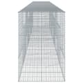 Miniatyrbilde 5 av 8: vidaXL Gabionkurv med deksel 800x100x150 cm galvanisert jern