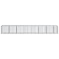 Miniatyrbillede 4 af 8: vidaXL gabionkurv med cover 750x100x100 cm galvaniseret jern