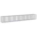 Miniatyrbillede 6 af 8: vidaXL gabionkurv med cover 750x100x100 cm galvaniseret jern