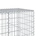 Miniatyrbillede 7 af 8: vidaXL gabionkurv med cover 750x100x100 cm galvaniseret jern
