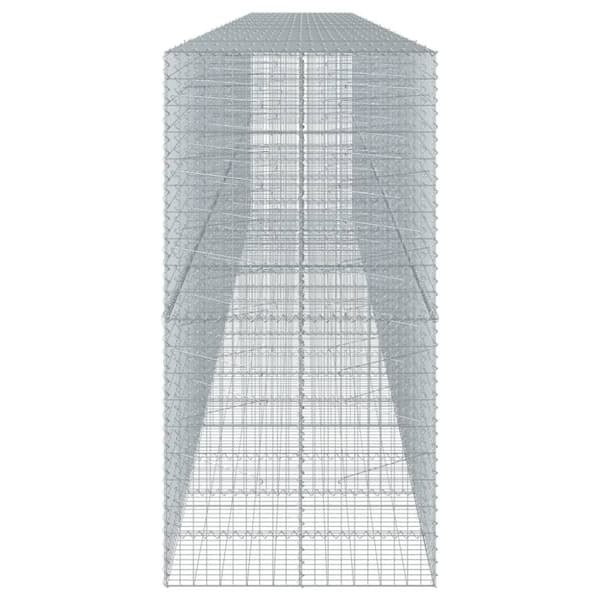 vidaXL Kivikori katolla 900x100x200 cm galvanoitu rauta