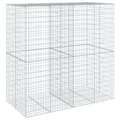 Miniatyrbillede 3 af 8: vidaXL gabionkurv med cover 200x100x200 cm galvaniseret jern