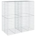 Miniatyrbillede 6 af 8: vidaXL gabionkurv med cover 200x100x200 cm galvaniseret jern