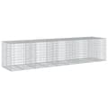Miniatyrbilde 3 av 8: vidaXL Gabionkurv med deksel 450x100x100 cm galvanisert jern