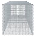 Miniatyrbilde 5 av 8: vidaXL Gabionkurv med deksel 450x100x100 cm galvanisert jern
