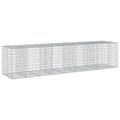 Miniatyrbilde 6 av 8: vidaXL Gabionkurv med deksel 450x100x100 cm galvanisert jern