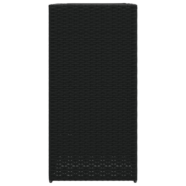 vidaXL Odlingslådor 2 st svart 40x40x80 cm konstrotting