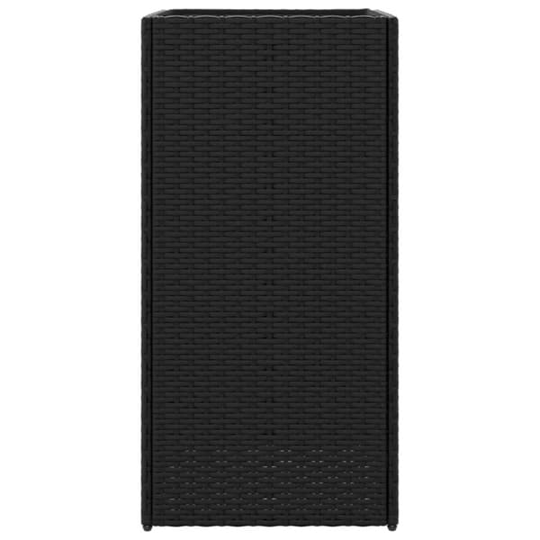 vidaXL Odlingslådor 2 st svart 40x40x80 cm konstrotting