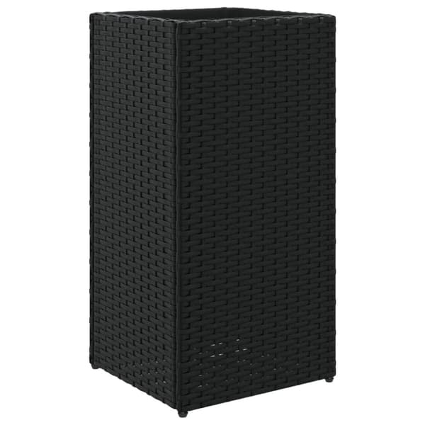 vidaXL plantekasser 2 stk. 30x30x60 cm polyrattan sort