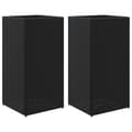 Miniatyrbillede 1 af 11: vidaXL plantekasser 2 stk. 40x40x60 cm polyrattan sort