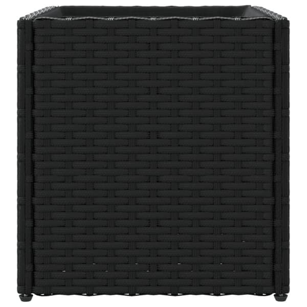 vidaXL plantekasser 2 stk. 36x30x32 cm polyrattan sort