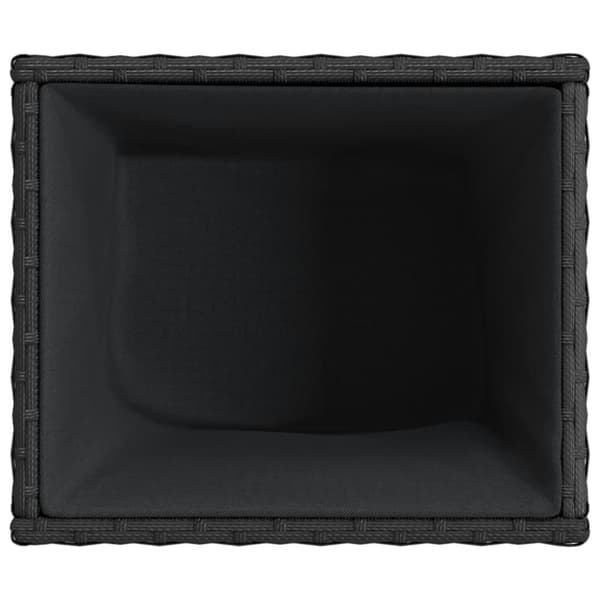 vidaXL plantekasser 2 stk. 36x30x32 cm polyrattan sort