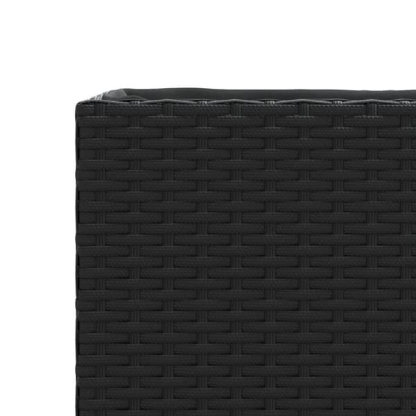 vidaXL plantekasser 2 stk. 36x30x32 cm polyrattan sort
