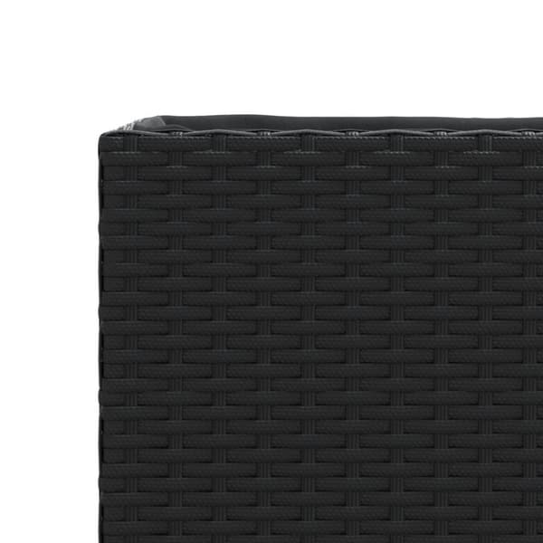 vidaXL plantekasse 36x30x32 cm polyrattan sort