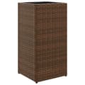 Miniatyrbillede 3 af 11: vidaXL plantekasse 30x30x60 cm polyrattan brun