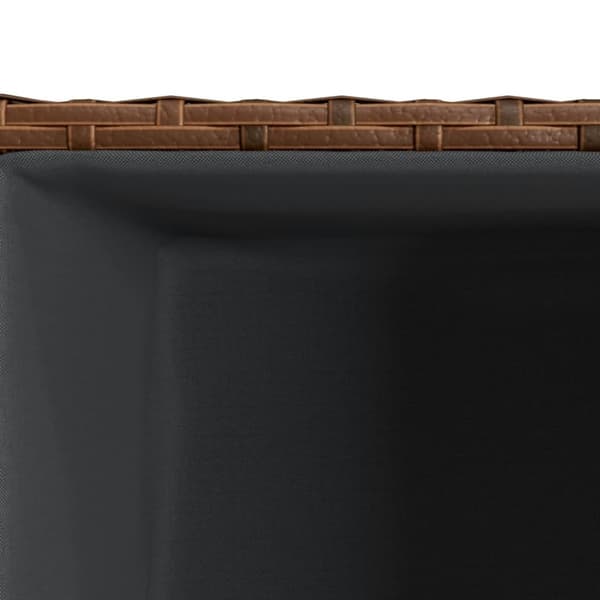 vidaXL plantekasse 30x30x60 cm polyrattan brun