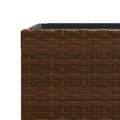 Miniatyrbillede 10 af 11: vidaXL plantekasse 30x30x60 cm polyrattan brun