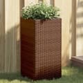 Miniatyrbillede 2 af 11: vidaXL plantekasse 30x30x60 cm polyrattan brun