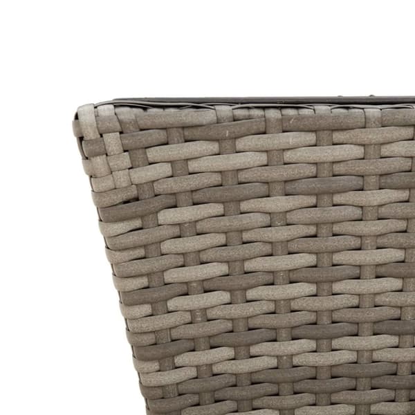 vidaXL plantekasser med kroge 2 stk. polyrattan grå