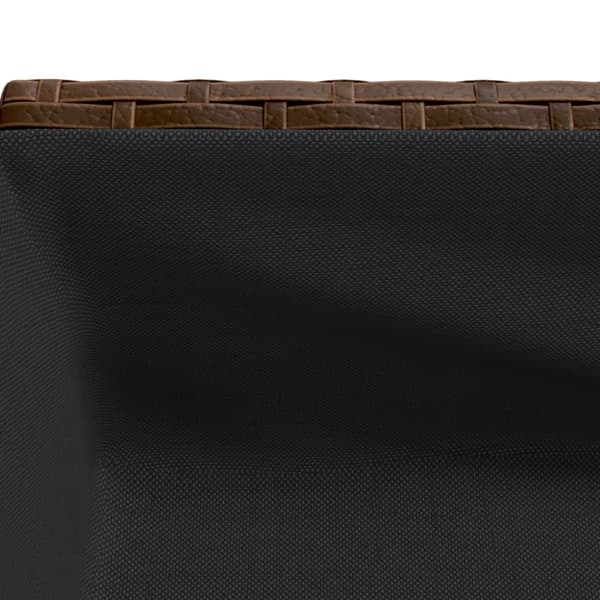 vidaXL plantekasse med hylde polyrattan brun