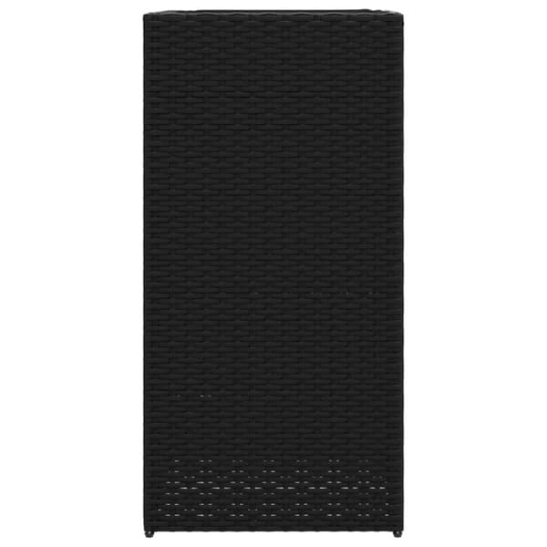 vidaXL Plantekasse svart 40x40x80 cm polyrotting