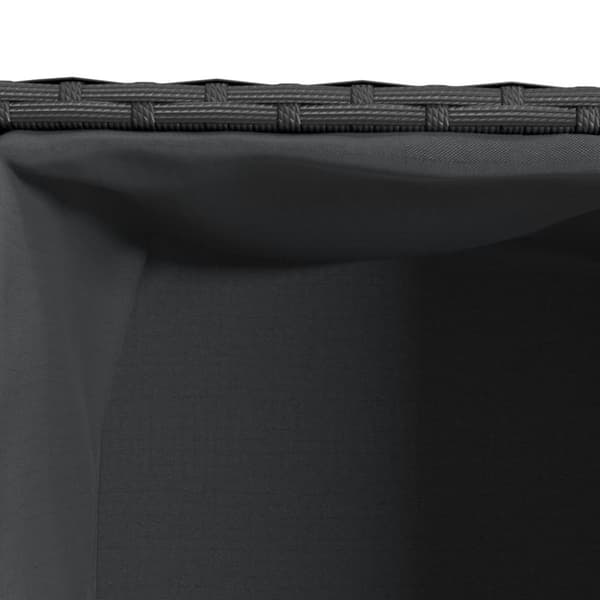 vidaXL Plantekasse med 2 potter svart 72x30x32 cm polyrotting