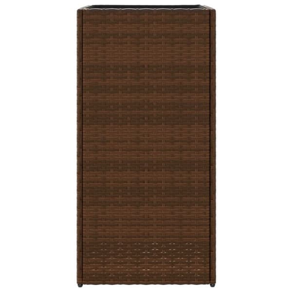 vidaXL Plantekasse brun 40x40x80 cm polyrotting
