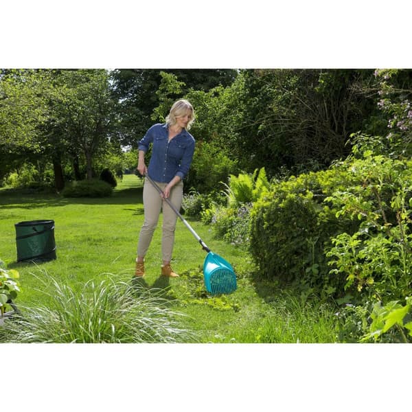 Lehtienkeruuharava Gardena Combisystem 3-in-1 Turkoosi