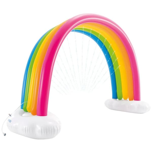 Sadetin -ja suihkutuslelu Intex Sateenkaari 300 x 109 x 180 cm PVC