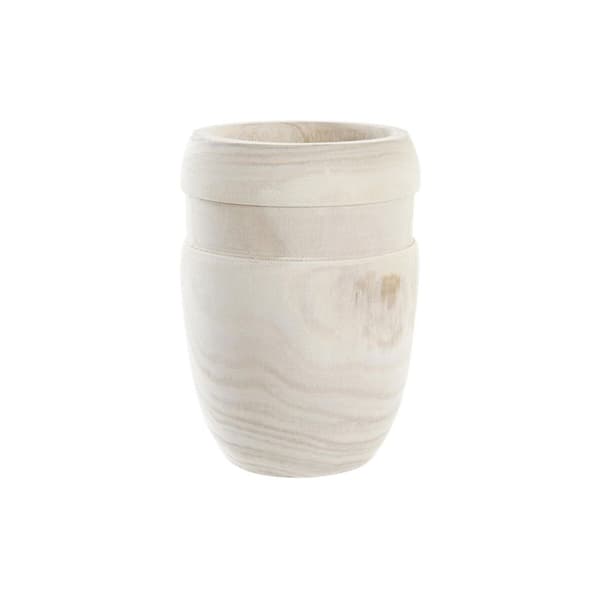 Kruka DKD Home Decor Brun Naturell Fyrkantig Boho 15 x 15 x 20 cm