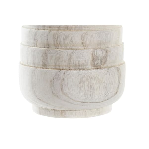 Kruka DKD Home Decor Brun Naturell Fyrkantig Boho 17 x 17 x 16 cm