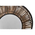Miniatyrbild 2 av 3: Krukset DKD Home Decor Svart Naturell Metall Rattan Fyrkantig Bali 50 x 50 x 25,4 cm (2 antal)