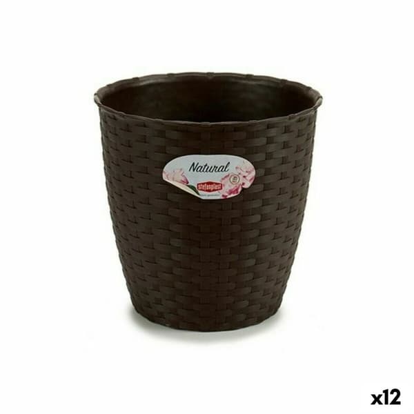 Kruka Stefanplast Plast Choklad 19 x 17,5 x 19 cm (12 antal)