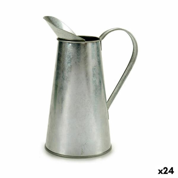 Kruka Ibergarden J60700-B Silvrig Zink Mönster Mjölkkanna 17 x 21,5 x 11,3 cm (24 antal)