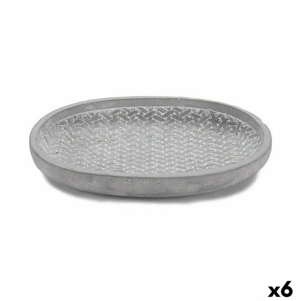 Krukfat Ibergarden 190060-2 Grå Cement Med relief 28 x 4 x 23 cm (6 antal)