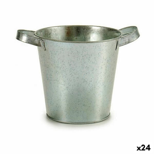 Kruka Ibergarden A60354-B Silvrig Zink Kub 20 x 14 x 16,2 cm (24 antal)