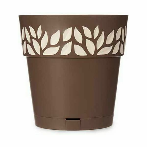 Självvattnande blomkruka Stefanplast Cloe Brun Plast 29 x 29 x 29 cm (6 antal)