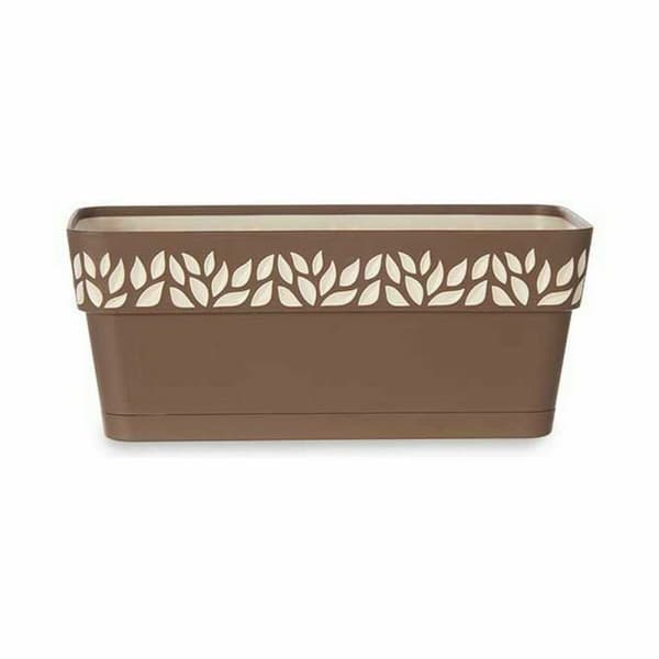 Blomlåda Stefanplast Cloe Brun Plast 13,3 x 12,3 x 29,3 cm (12 antal)