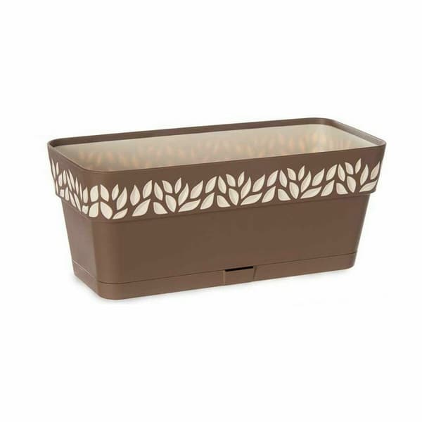 Blomlåda Stefanplast Cloe Brun Plast 13,3 x 12,3 x 29,3 cm (12 antal)