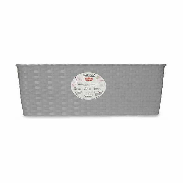 Blomlåda Stefanplast Grå Plast 15,5 x 13,5 x 39 cm (12 antal)