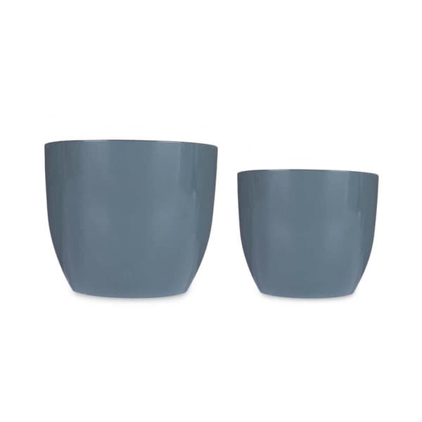 Krukset Ibergarden CAZORLA-22-28-A Antracitgrå Lera Ø 22 cm Ø 28 cm 22 x 22 x 18 cm 28 x 28 x 24 cm 2 Delar
