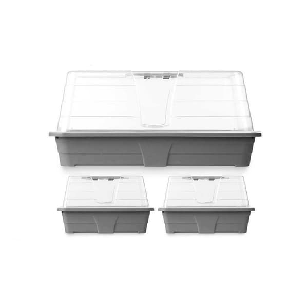Växthusuppsättning Ibergarden FYT3081032 Grå Transparent Plast (8 antal)