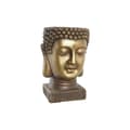 Miniatyrbillede 1 af 3: Urtepotte DKD Home Decor Glasfiber Gylden Buddha Orientalsk (25 x 25 x 36 cm)