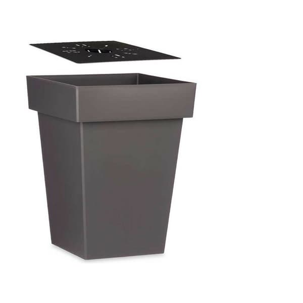 Selvvandende pot Ibergarden 87949 Grå Plastik 37 x 51 x 37 cm (6 enheder)